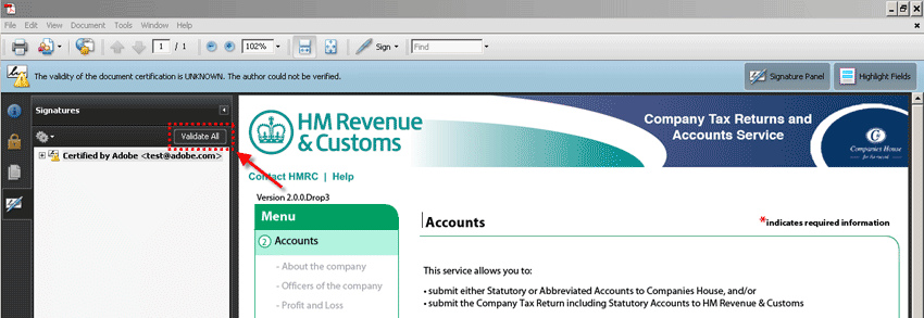 Screen showing Step 9a