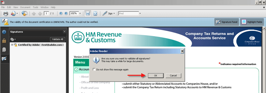 Screen showing Step 9b